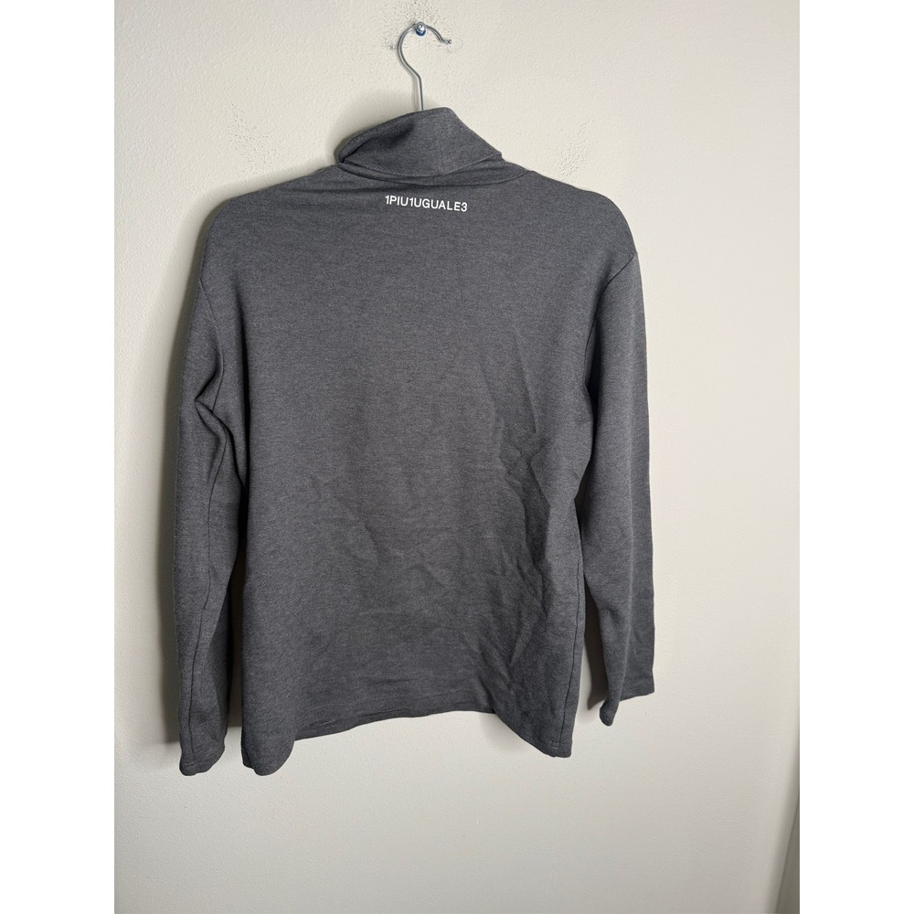 1PIU1UGUALE3 Gray Turtleneck Long Sleeve Pullover Top Menswear - Picture 2 of 4